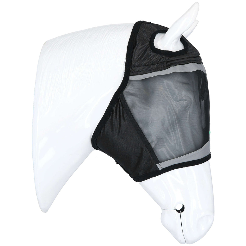 Agradi Horse Vliegenmasker Fine Mesh met Ooruitsparing Zwart