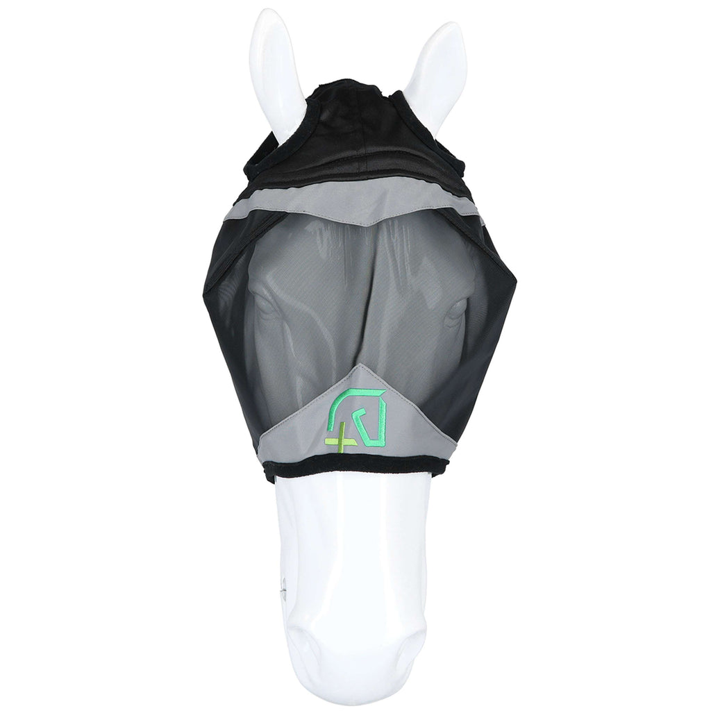 Agradi Horse Vliegenmasker Fine Mesh met Ooruitsparing Zwart