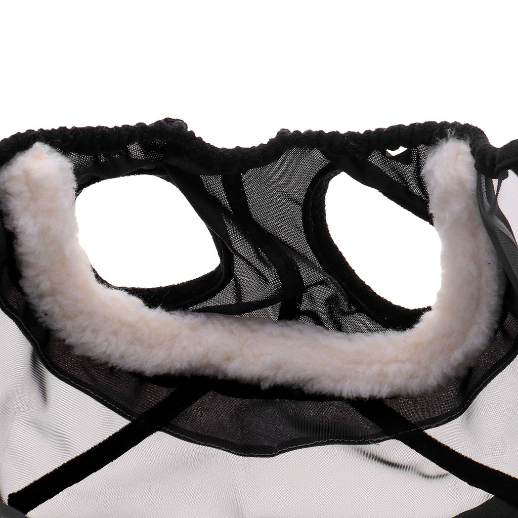 Agradi Horse Vliegenmasker Fine Mesh met Ooruitsparing Zwart