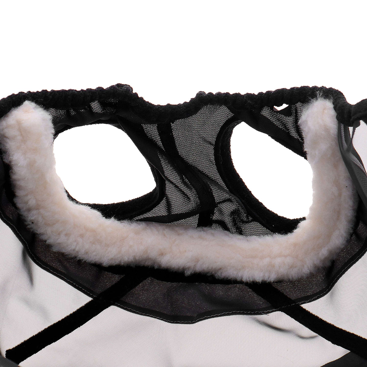 Agradi Horse Vliegenmasker Fine Mesh met Ooruitsparing Zwart