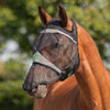 Agradi Horse Vliegenmasker Fine Mesh met Ooruitsparing en Neus Zwart