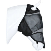 Agradi Horse Vliegenmasker Fine Mesh met Ooruitsparing en Neus Zwart