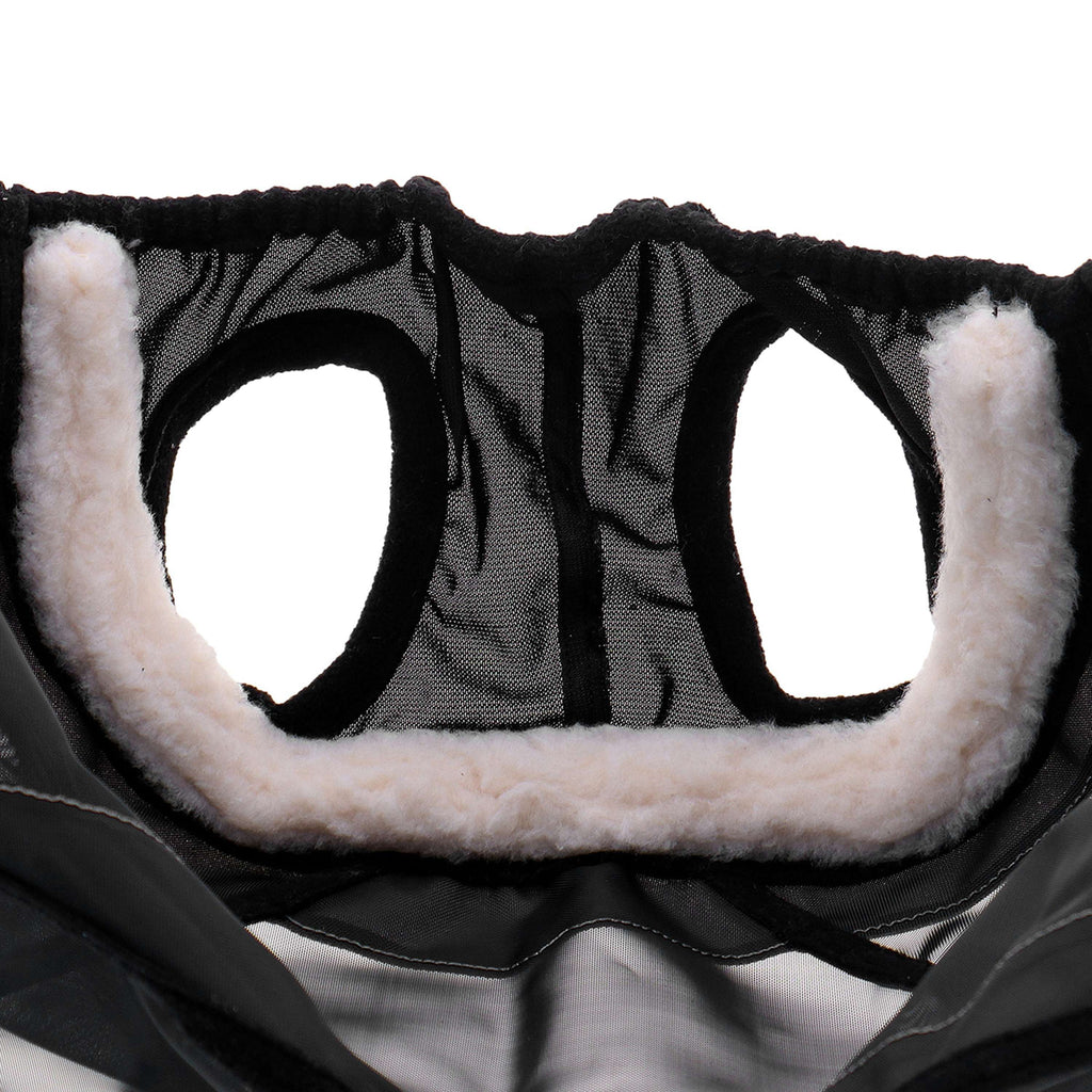 Agradi Horse Vliegenmasker Fine Mesh met Ooruitsparing en Neus Zwart