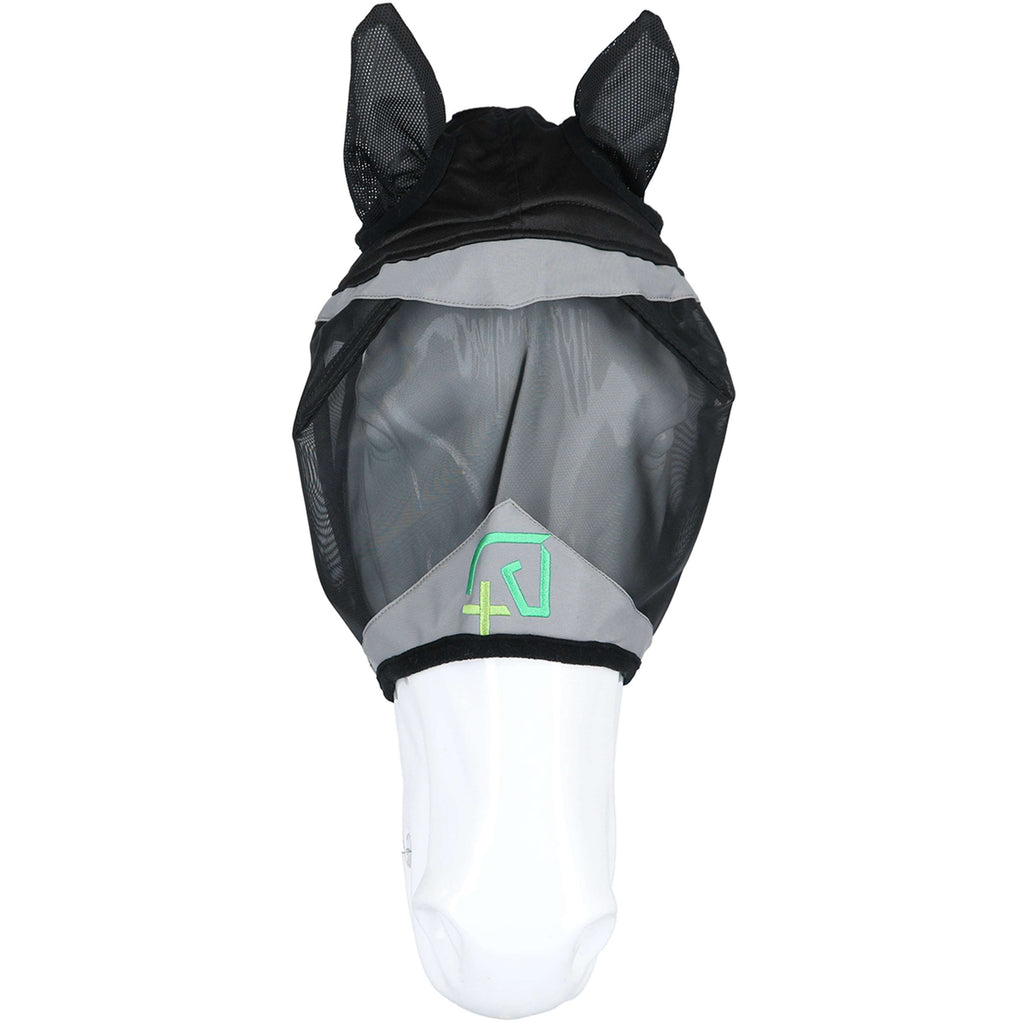 Agradi Horse Vliegenmasker Fine Mesh met Oren Zwart
