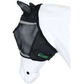 Agradi Horse Vliegenmasker Fine Mesh met Oren Zwart
