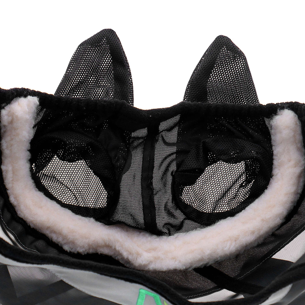 Agradi Horse Vliegenmasker Fine Mesh met Oren Zwart