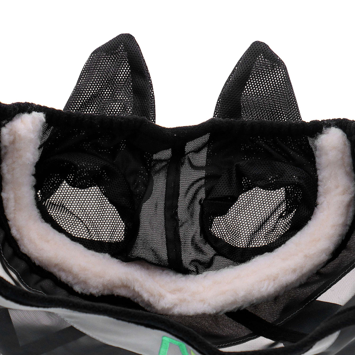 Agradi Horse Vliegenmasker Fine Mesh met Oren Zwart