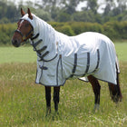 Highlander Plus by Shires Eczeemdeken Sweet-Itch Combo Wit/Airforce