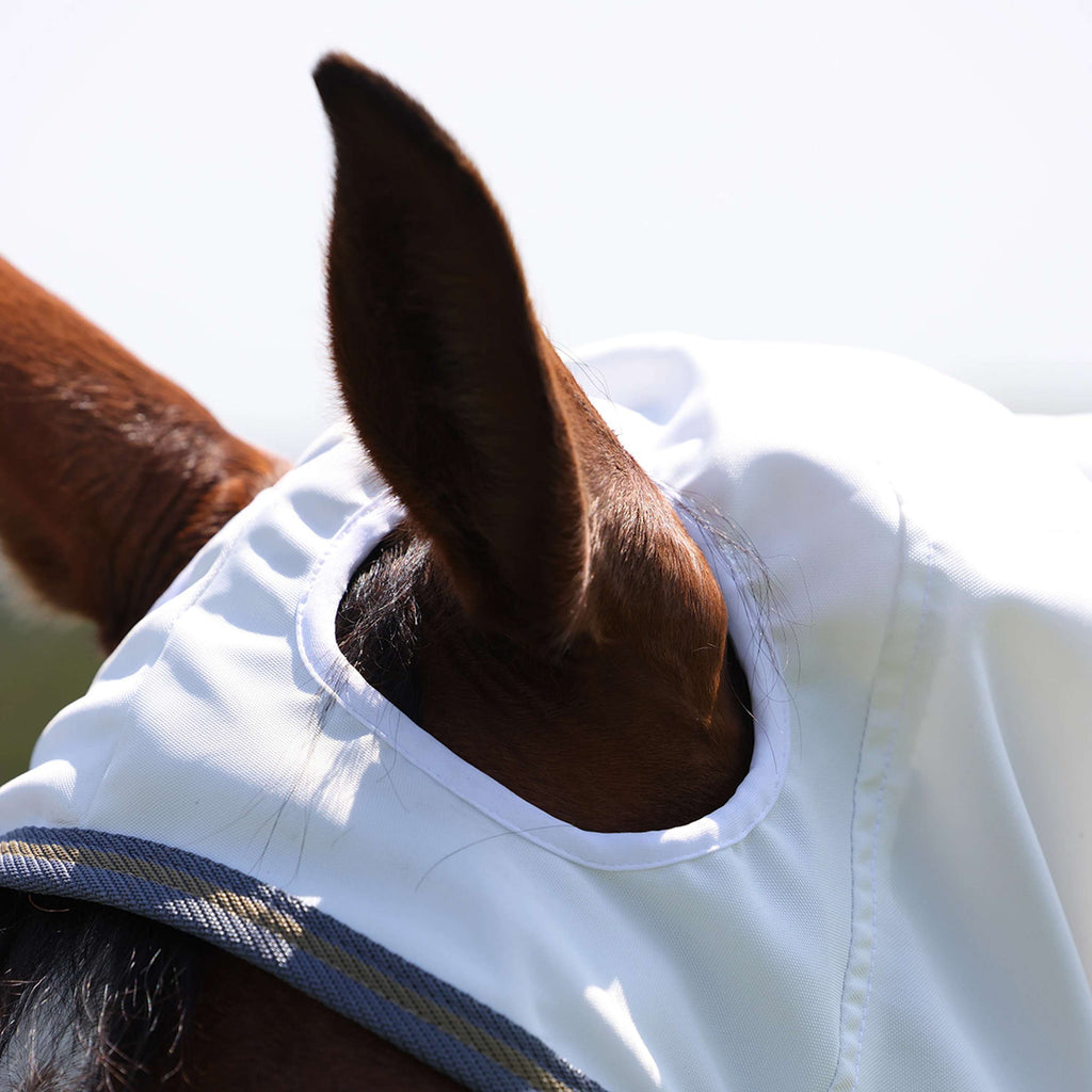 Highlander Plus by Shires Eczeemdeken Sweet-Itch Combo Wit/Airforce