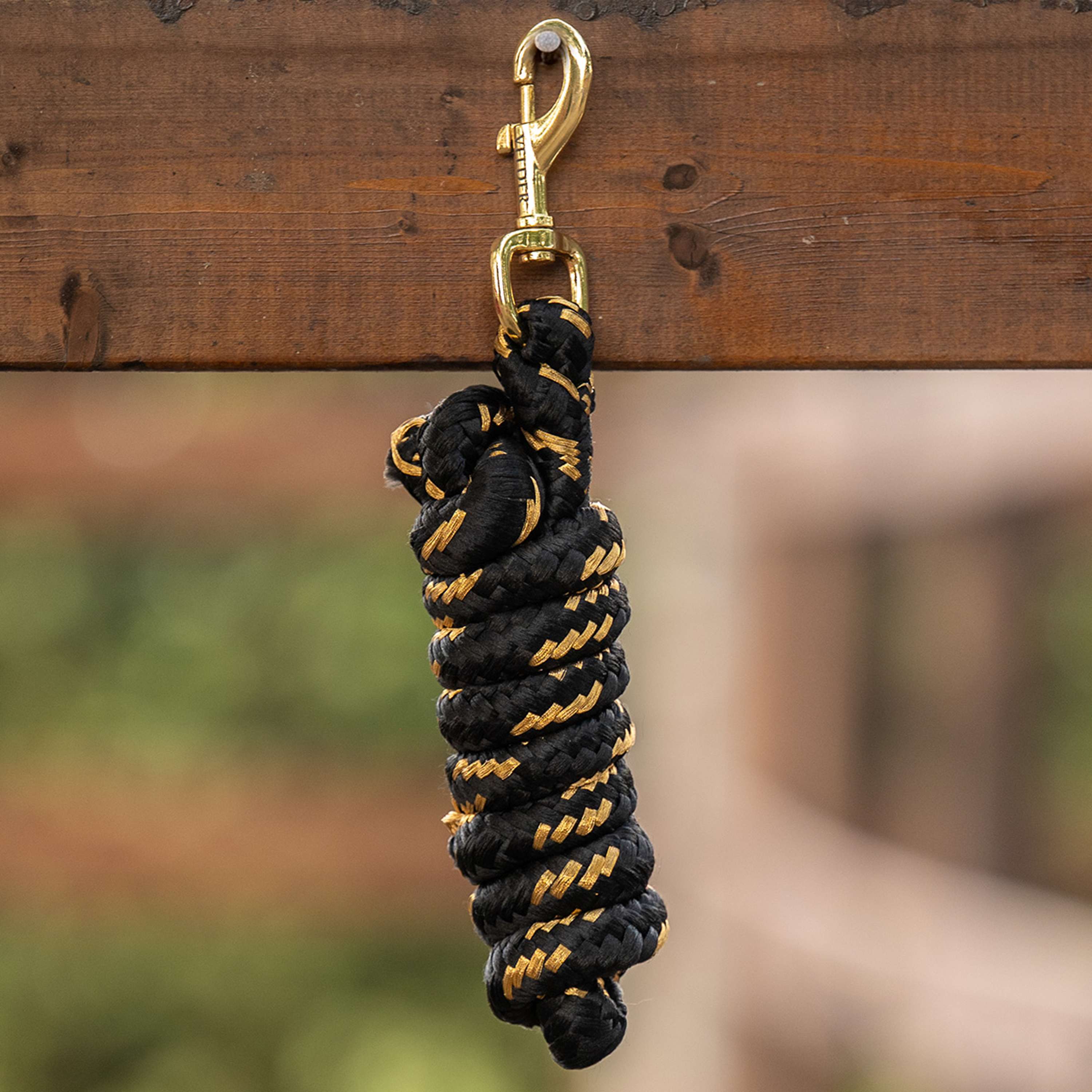 Velder Horsewear Halstertouw Gold Zwart