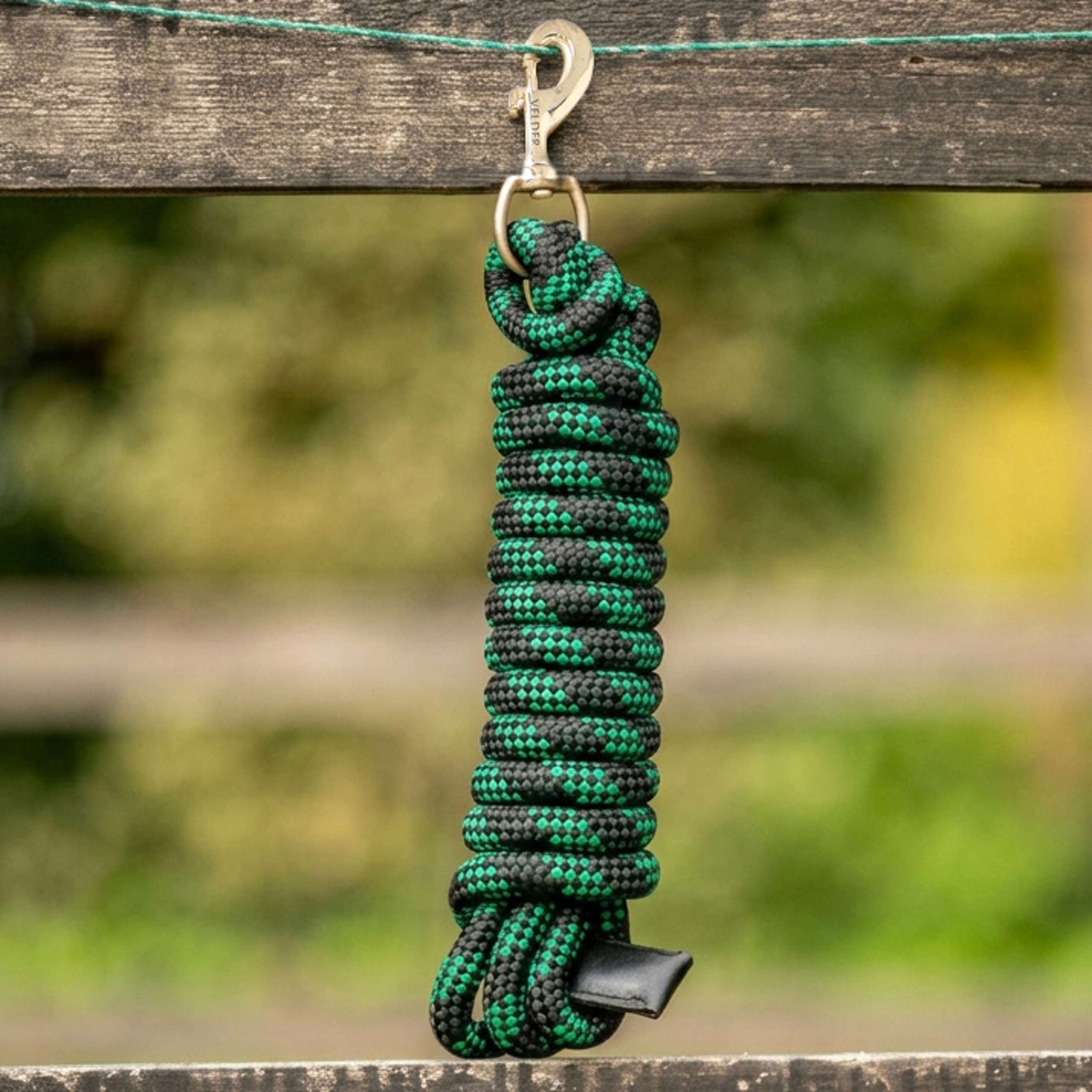 Velder Horsewear Halstertouw Zwart/Forest Green