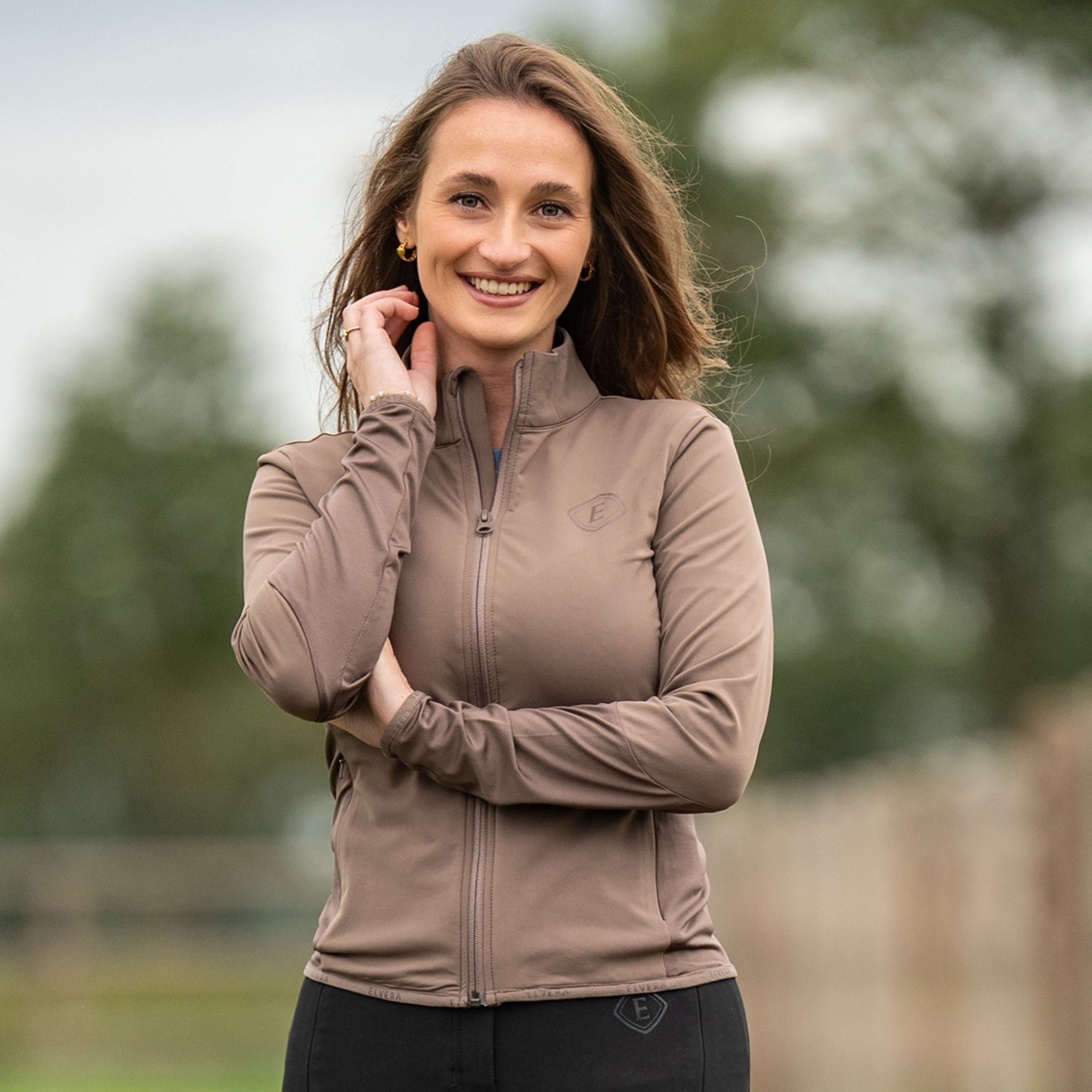 Elvera Equestrian Trainingsvest EEAveline Dark Taupe