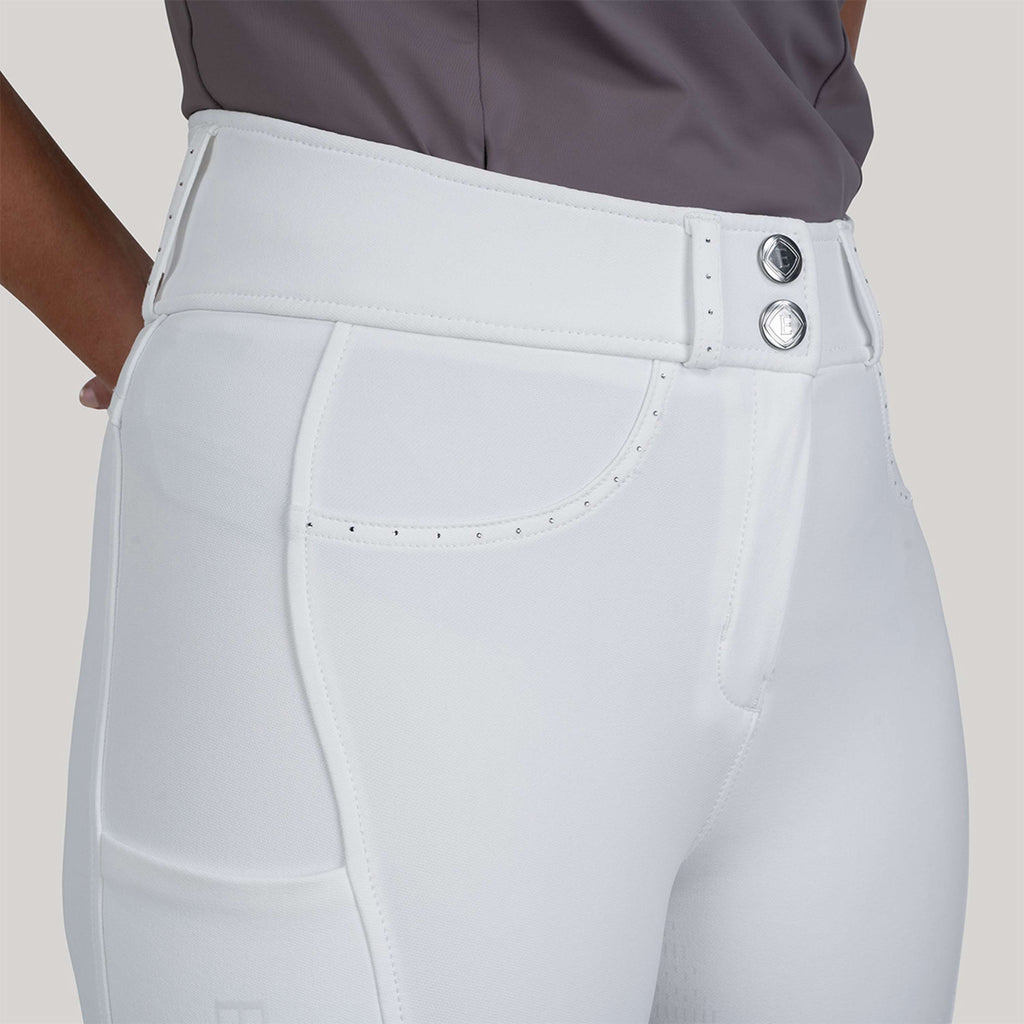 Elvera Equestrian Rijbroek Performance Bling Wit