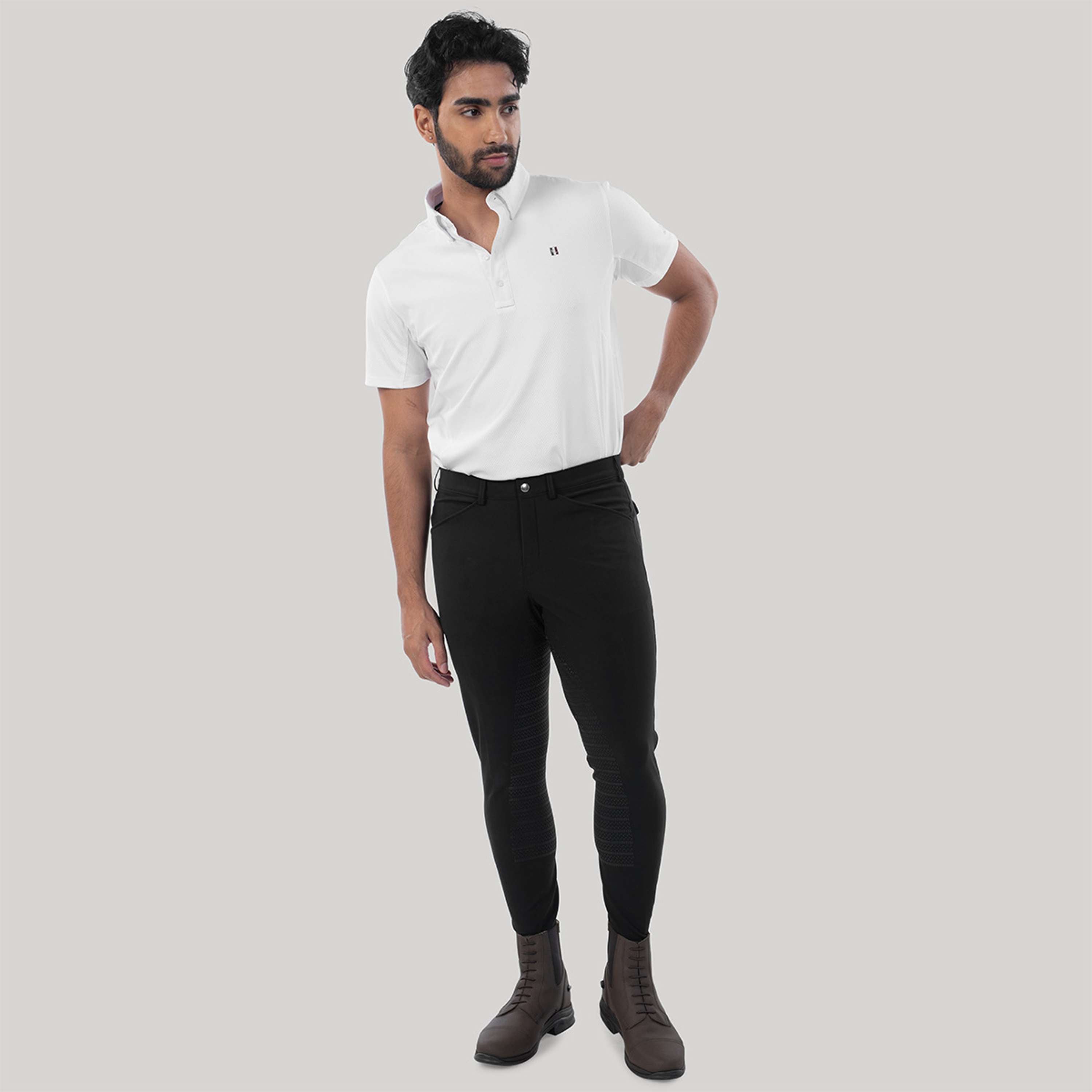 Elvera Equestrian Rijbroek Dual Core Pro Heren Zwart