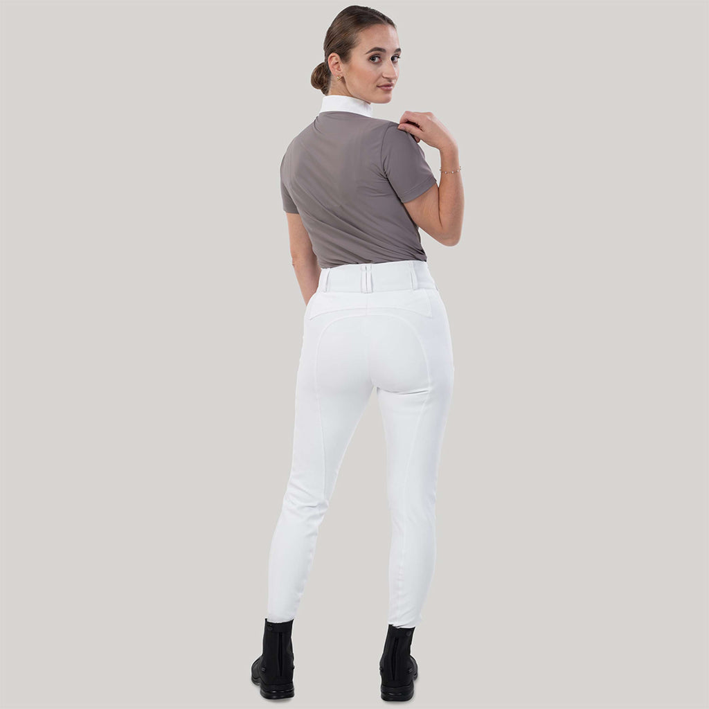 Elvera Equestrian Rijbroek Sensitive Pro Half Seat Wit
