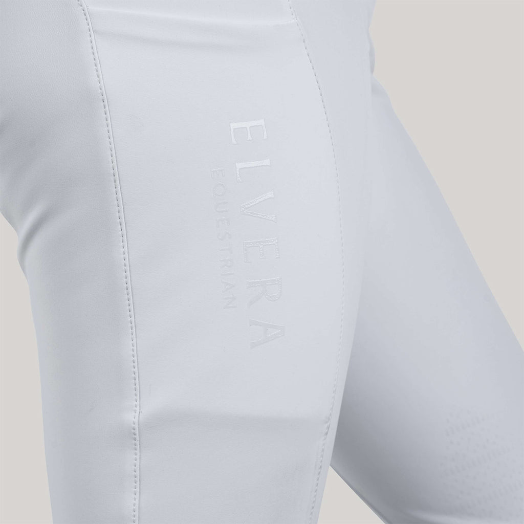 Elvera Equestrian Rijbroek Sensitive Pro Half Seat Wit