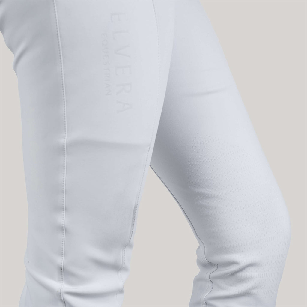 Elvera Equestrian Rijbroek Sensitive Pro Half Seat Wit