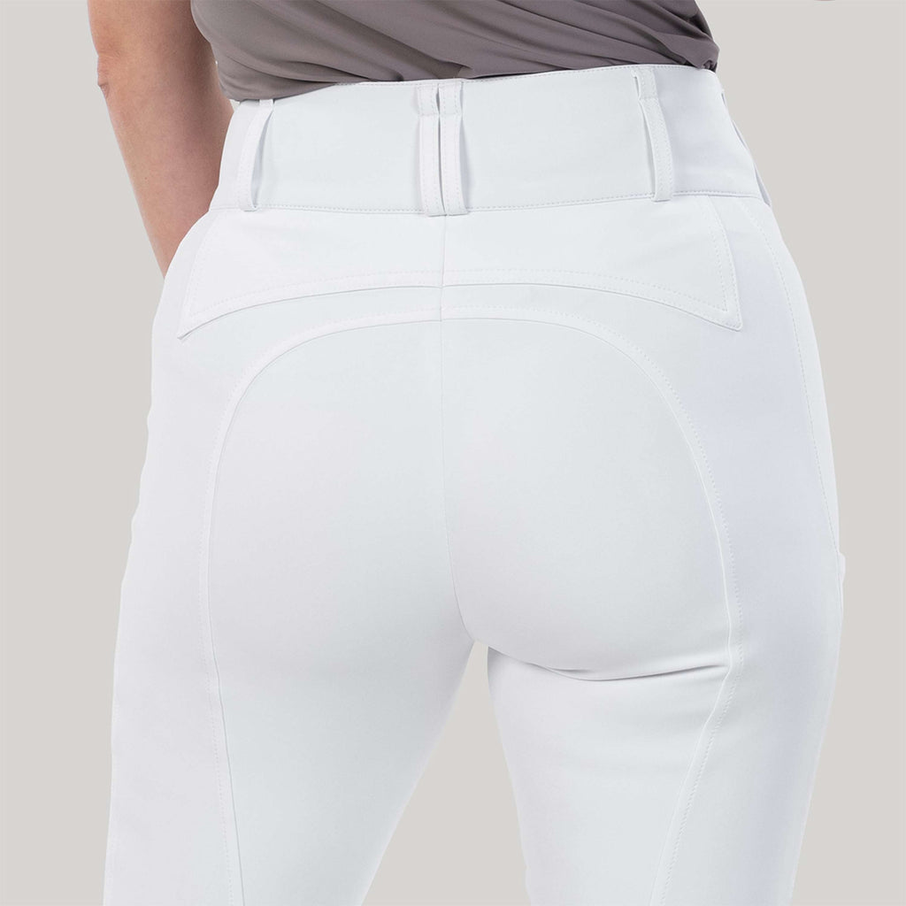 Elvera Equestrian Rijbroek Sensitive Pro Half Seat Wit