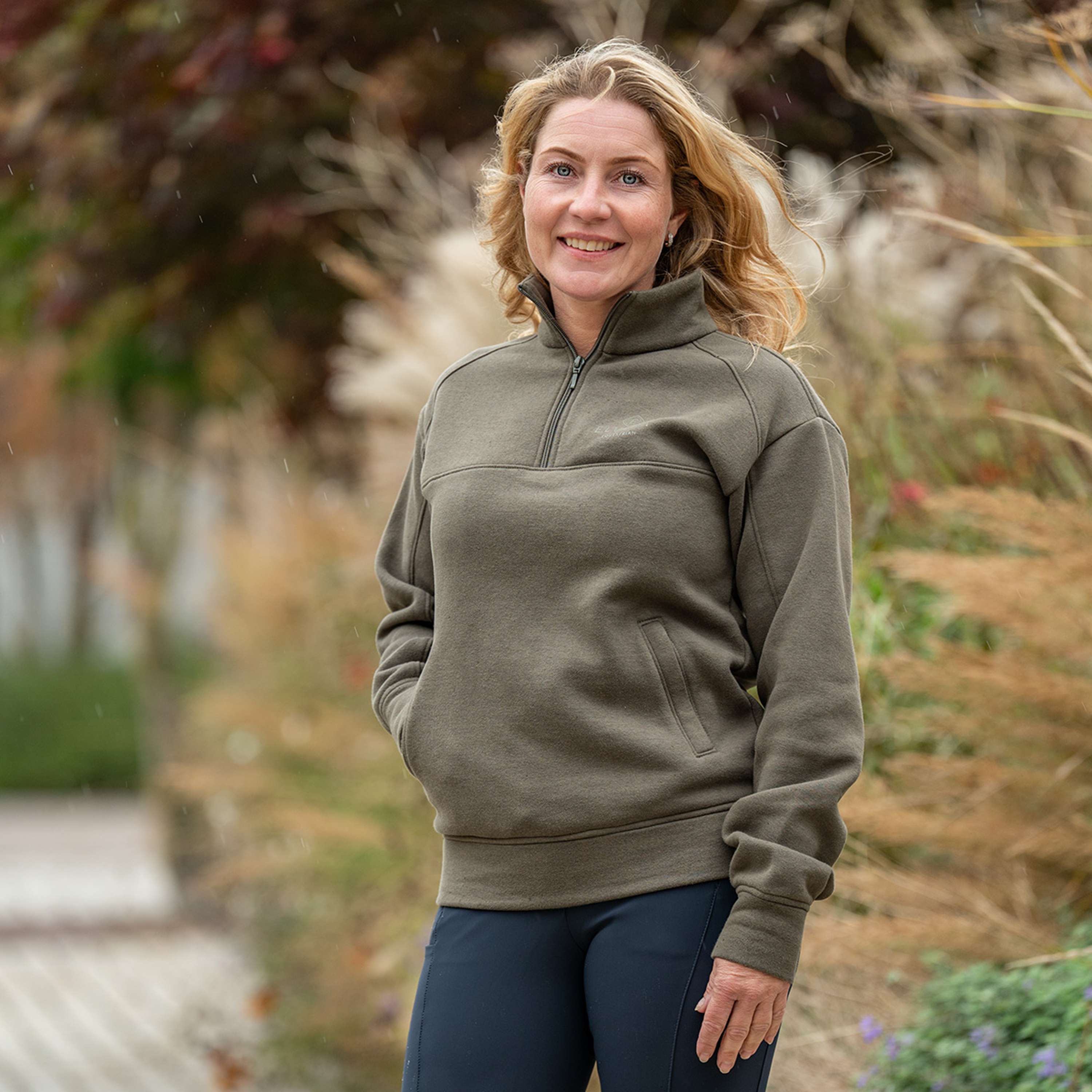 Elvera Equestrian Sweater EEHazardstory Thyme
