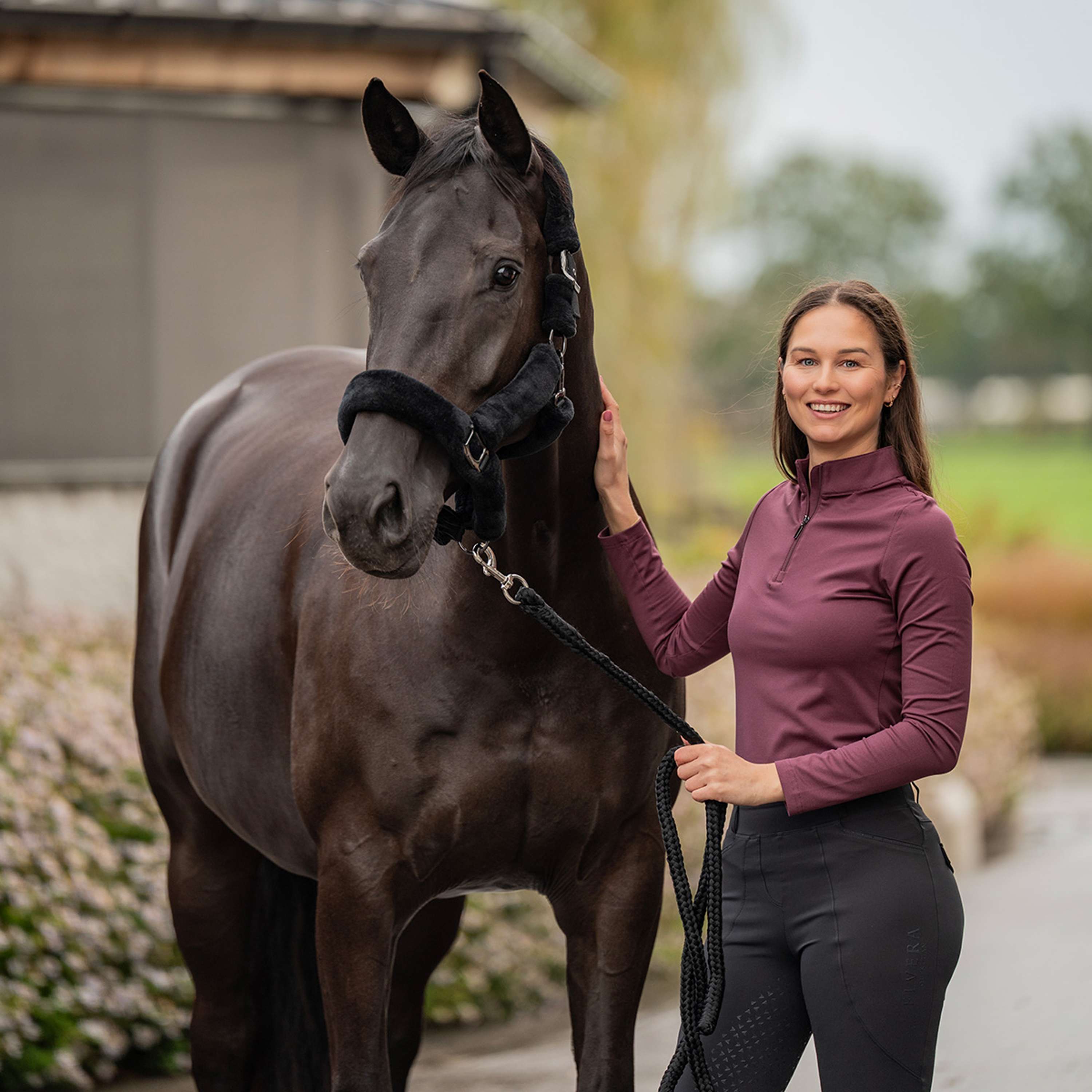 Elvera Equestrian Trainingsshirt EEChanel Aubergine