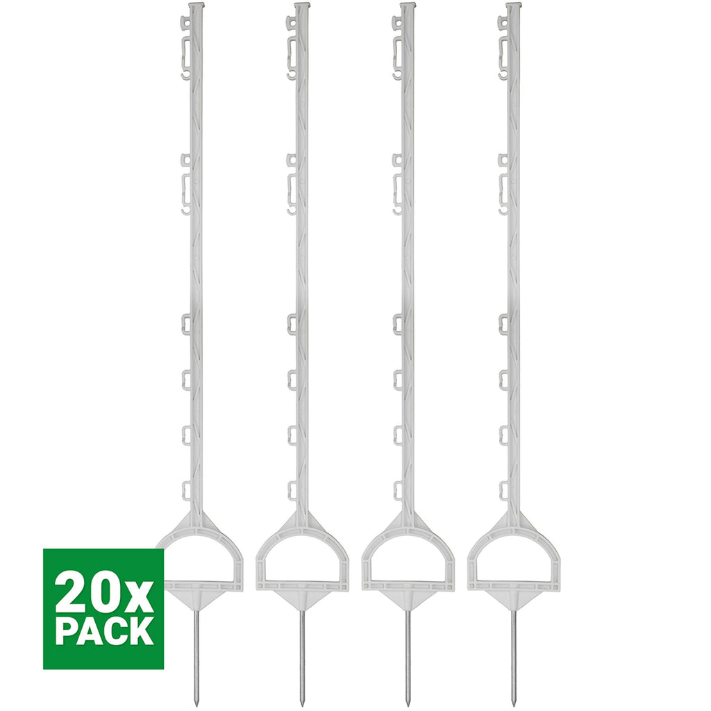 Agradi Power Weidepaal Instap 115cm 20 Stuks Wit