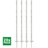 Agradi Power Weidepaal Classic Dubbel 125cm 20 Stuks Wit