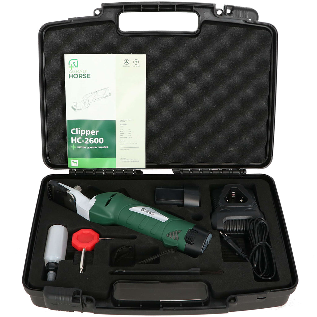 Agradi Horse Accu Scheermachine HC-2600 Groen