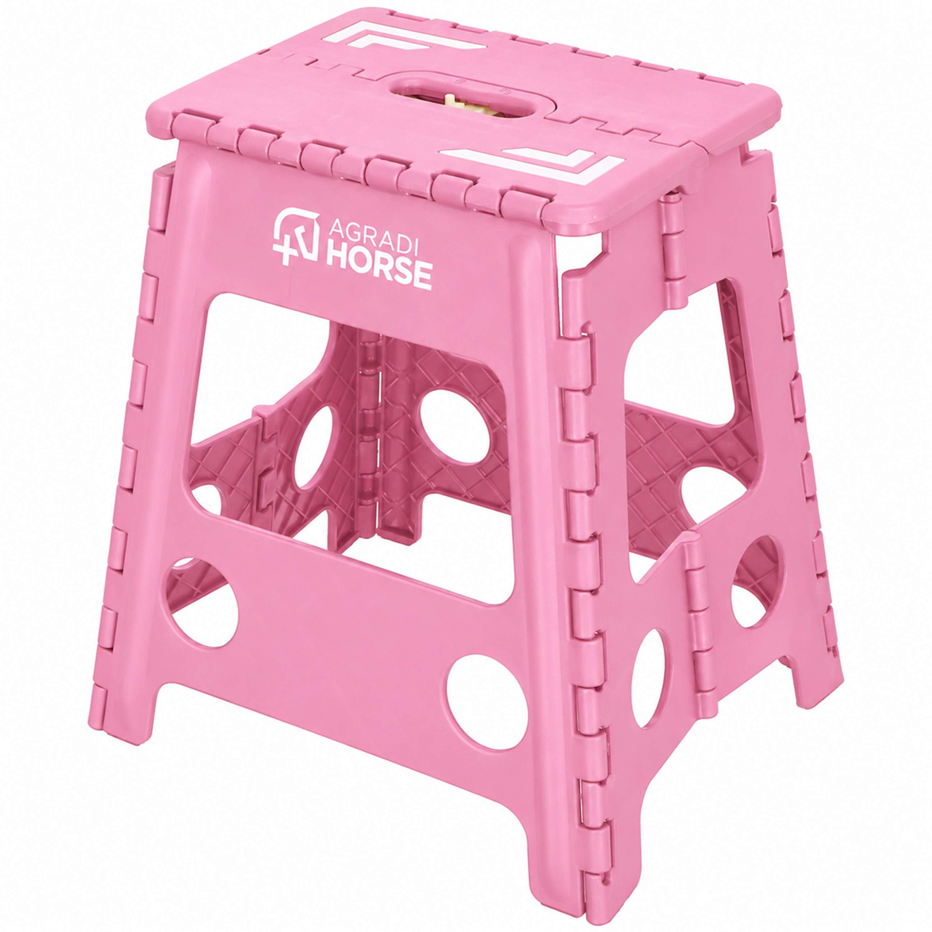 Agradi Horse Opstapje Opvouwbaar Roze