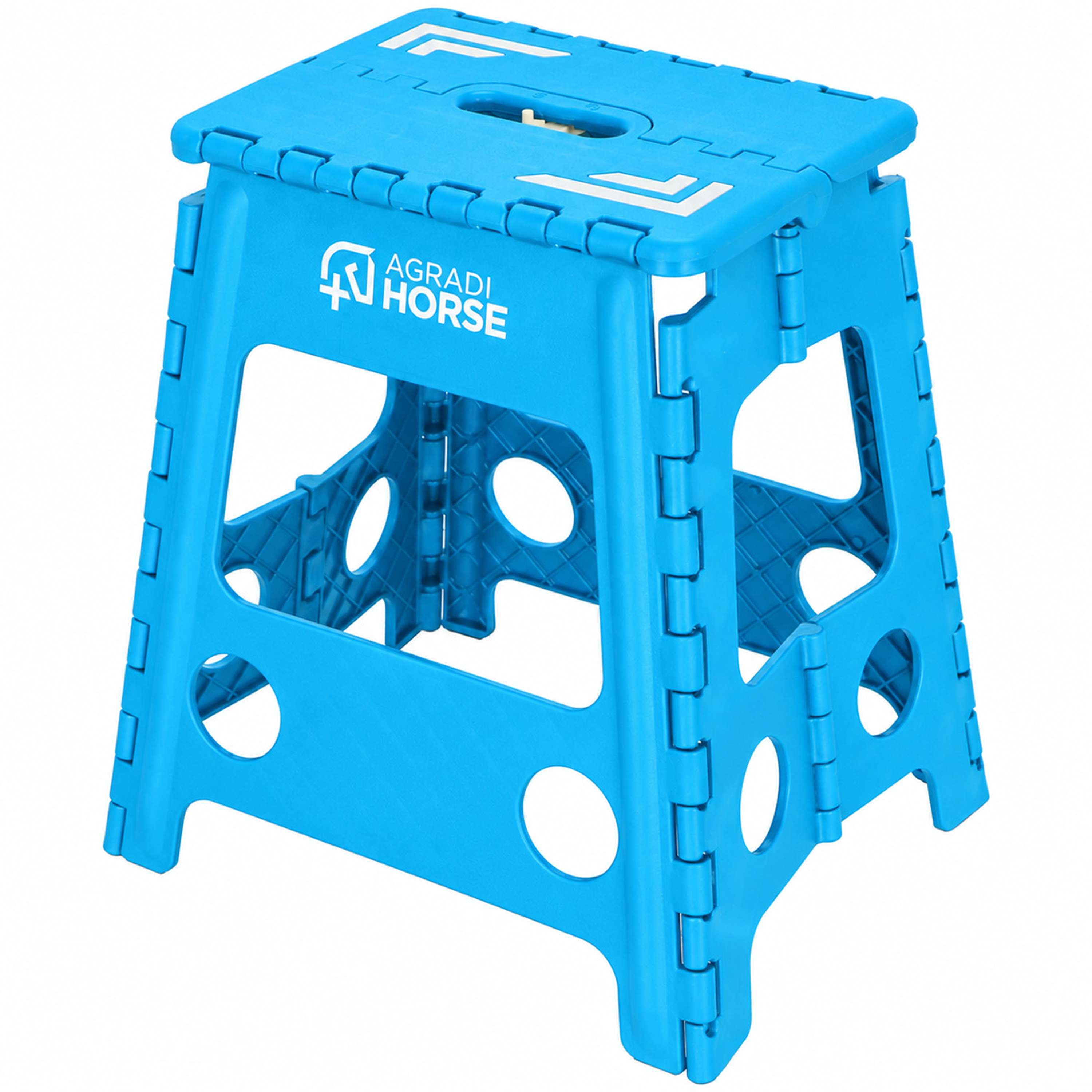 Agradi Horse Opstapje Opvouwbaar Blauw