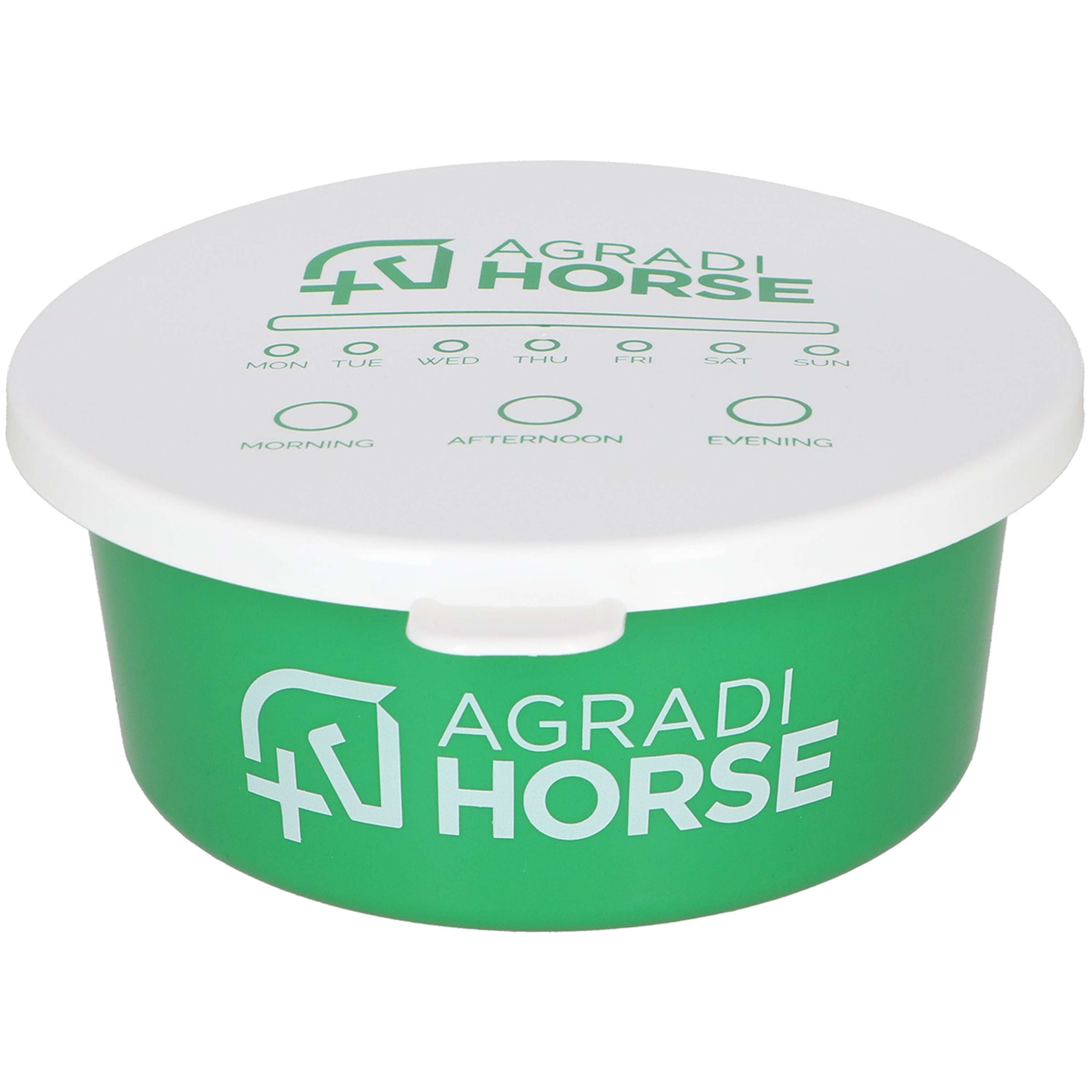Agradi Horse Voerbak met Deksel Groen