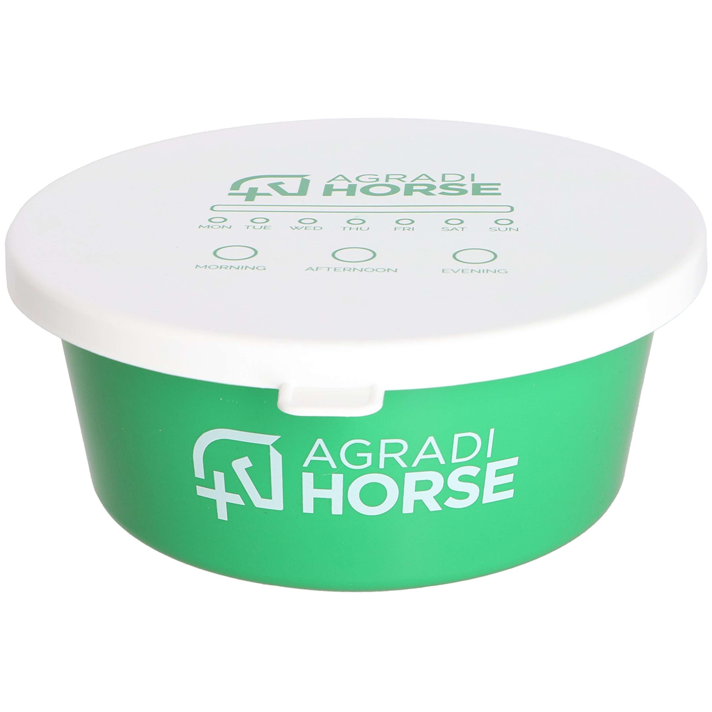 Agradi Horse Voerbak met Deksel Groen