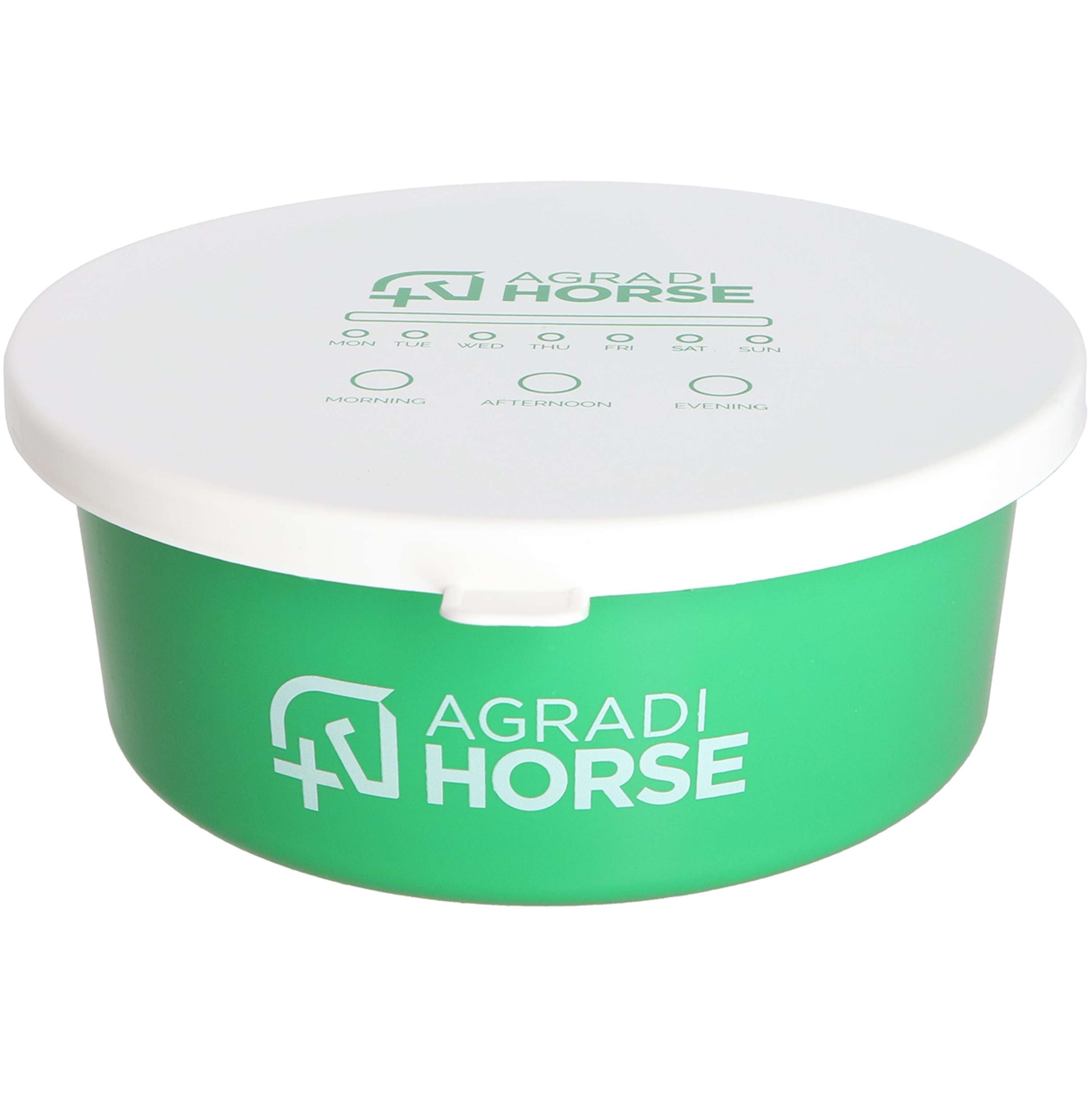 Agradi Horse Voerbak met Deksel Groen
