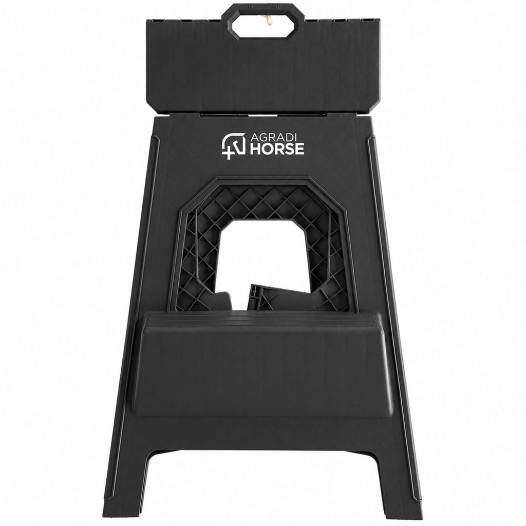 Agradi Horse Opstapkrukje Opvouwbaar XH 49cm Zwart