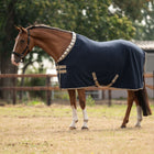 Velder Horsewear Premium Deluxe Fleece Cooler with Collar Navy/Check