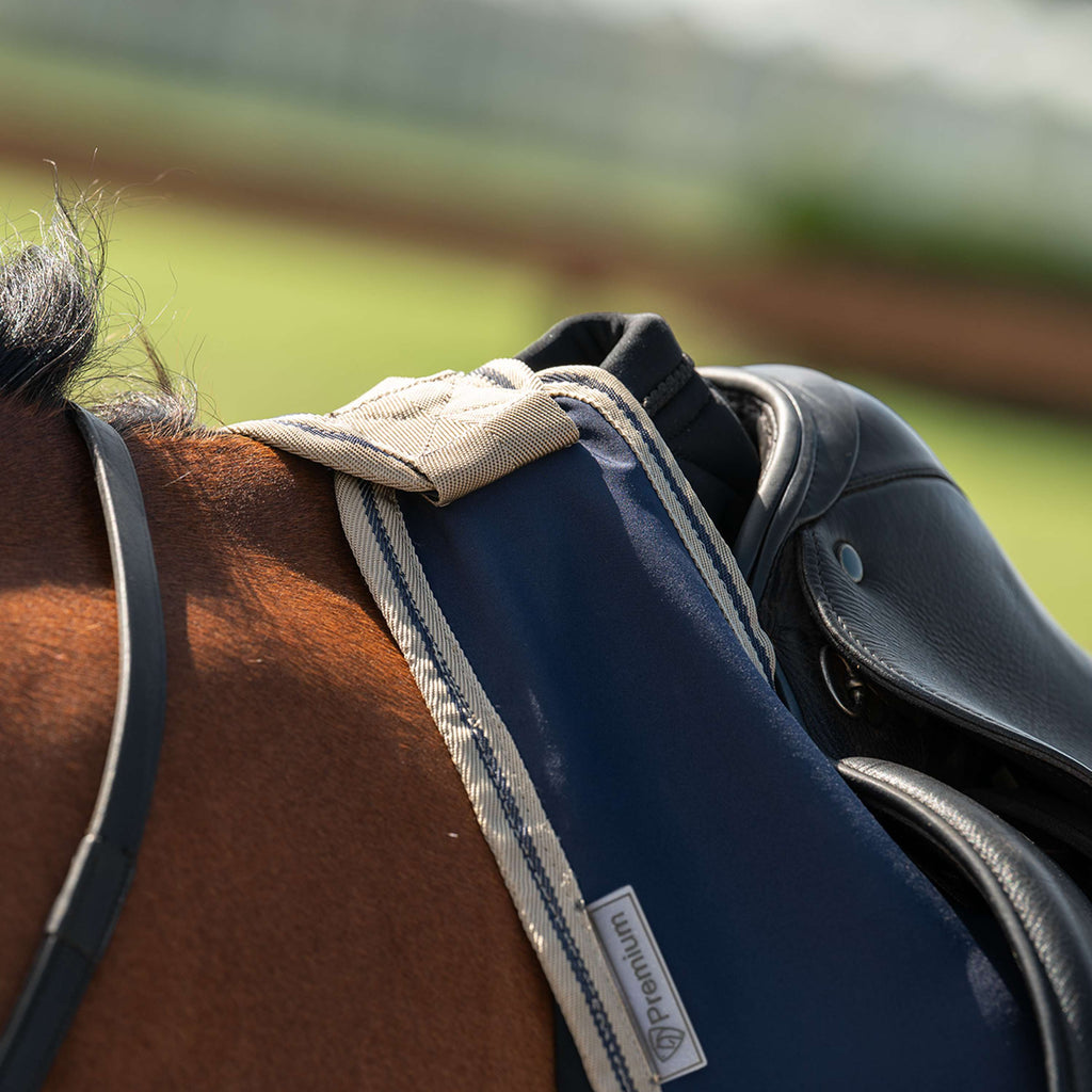 Velder Horsewear Essentials Uitrijdeken Navy/Dune