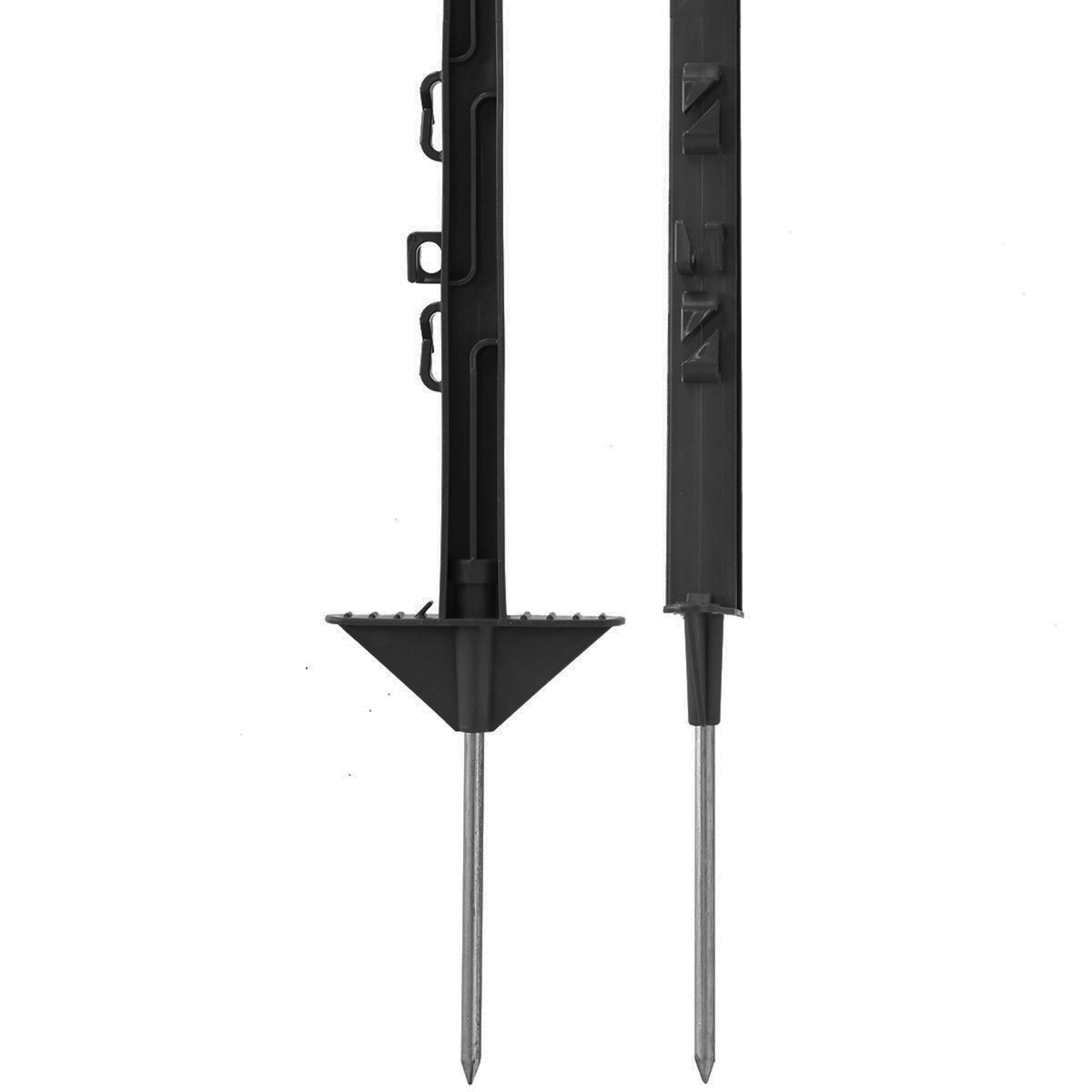 Agradi Power Weidepaal Classic Dubbel 125cm 20 Stuks Zwart Agradi Power Weidepaal Classic Dubbel 125cm 20 Stuks Zwart
