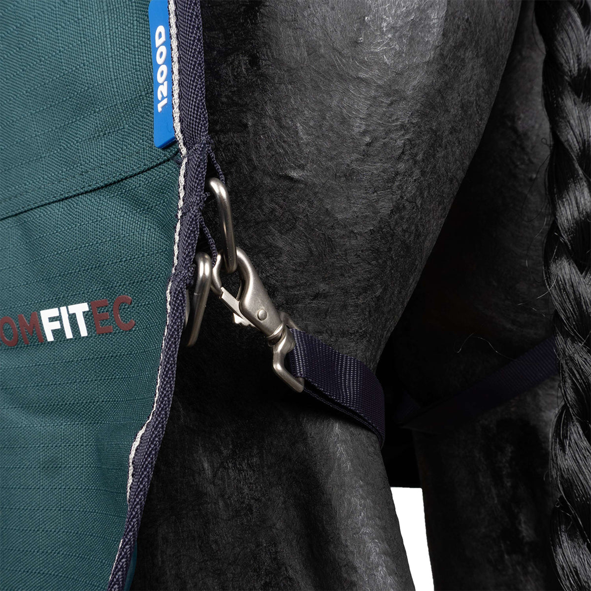 WeatherBeeta ComFiTec Plus Dynamic Turnout Detach-A-Neck 100g Forest Green/Navy