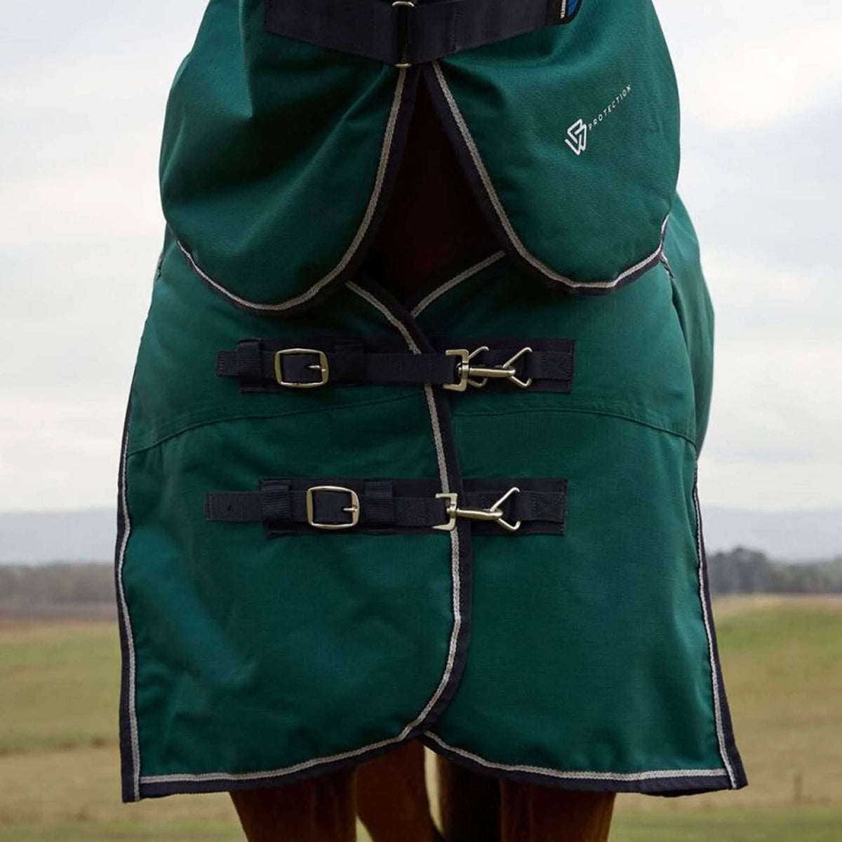 WeatherBeeta ComFiTec Plus Dynamic Turnout Detach-A-Neck 100g Forest Green/Navy