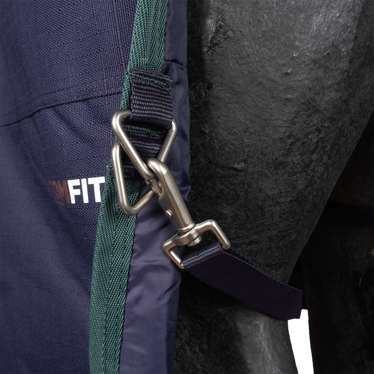 WeatherBeeta ComFiTec Plus Dynamic Turnout Detach-A-Neck 100g Navy/Forest Green