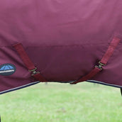 WeatherBeeta ComFiTec Essential Turnout Detach-A-Neck 50g Burgundy/Navy