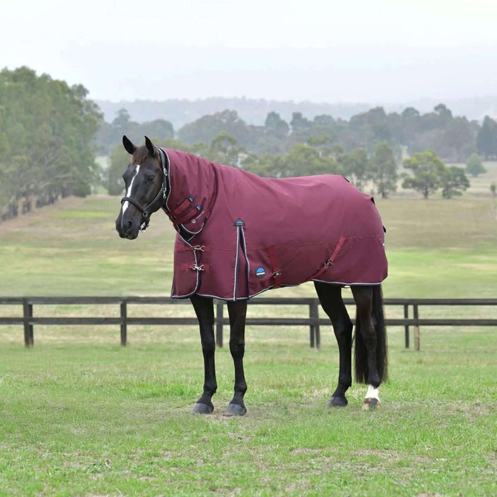 WeatherBeeta ComFiTec Essential Turnout Combo 220g Burgundy/Navy