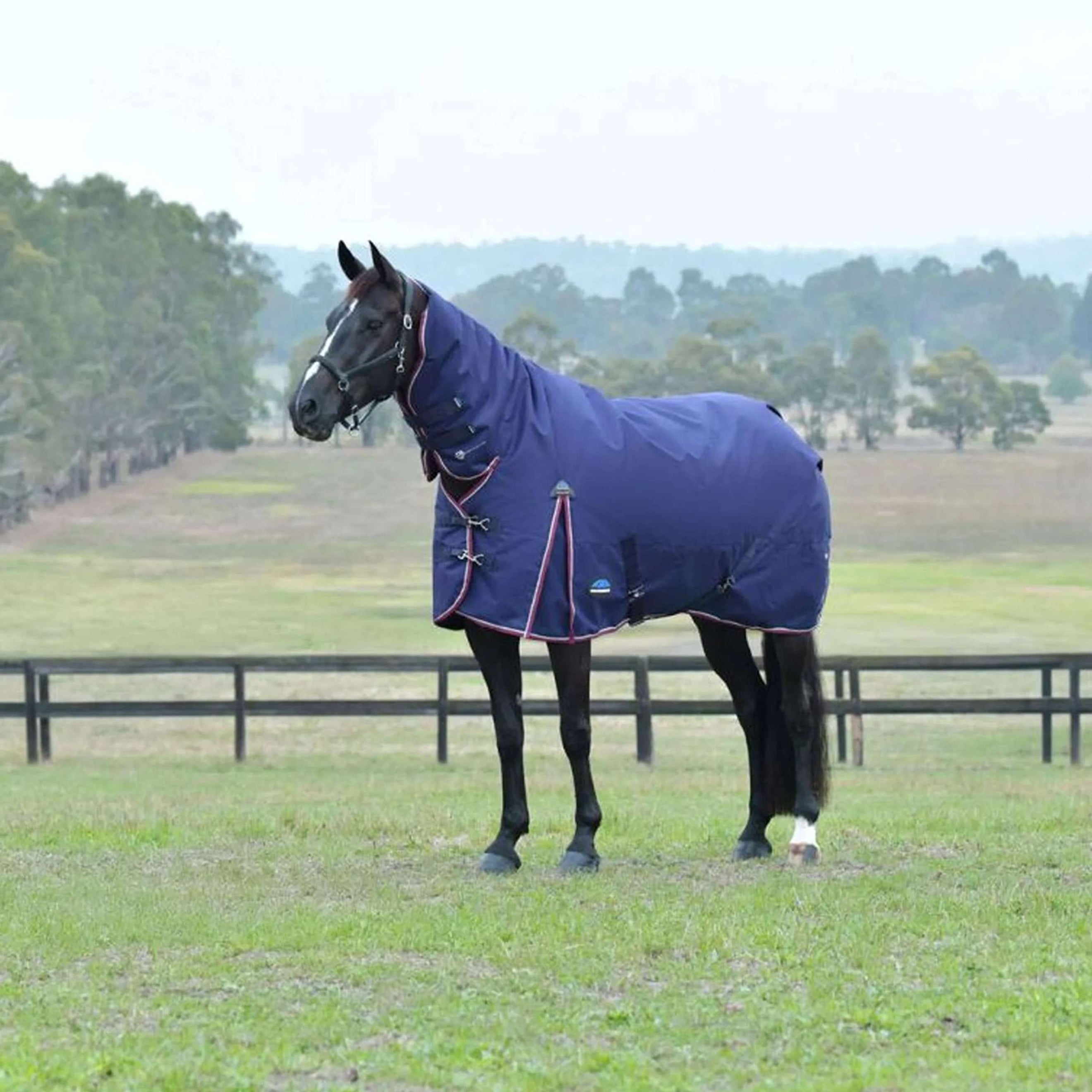 WeatherBeeta ComFiTec Essential Turnout Combo 50g Navy/Burgundy