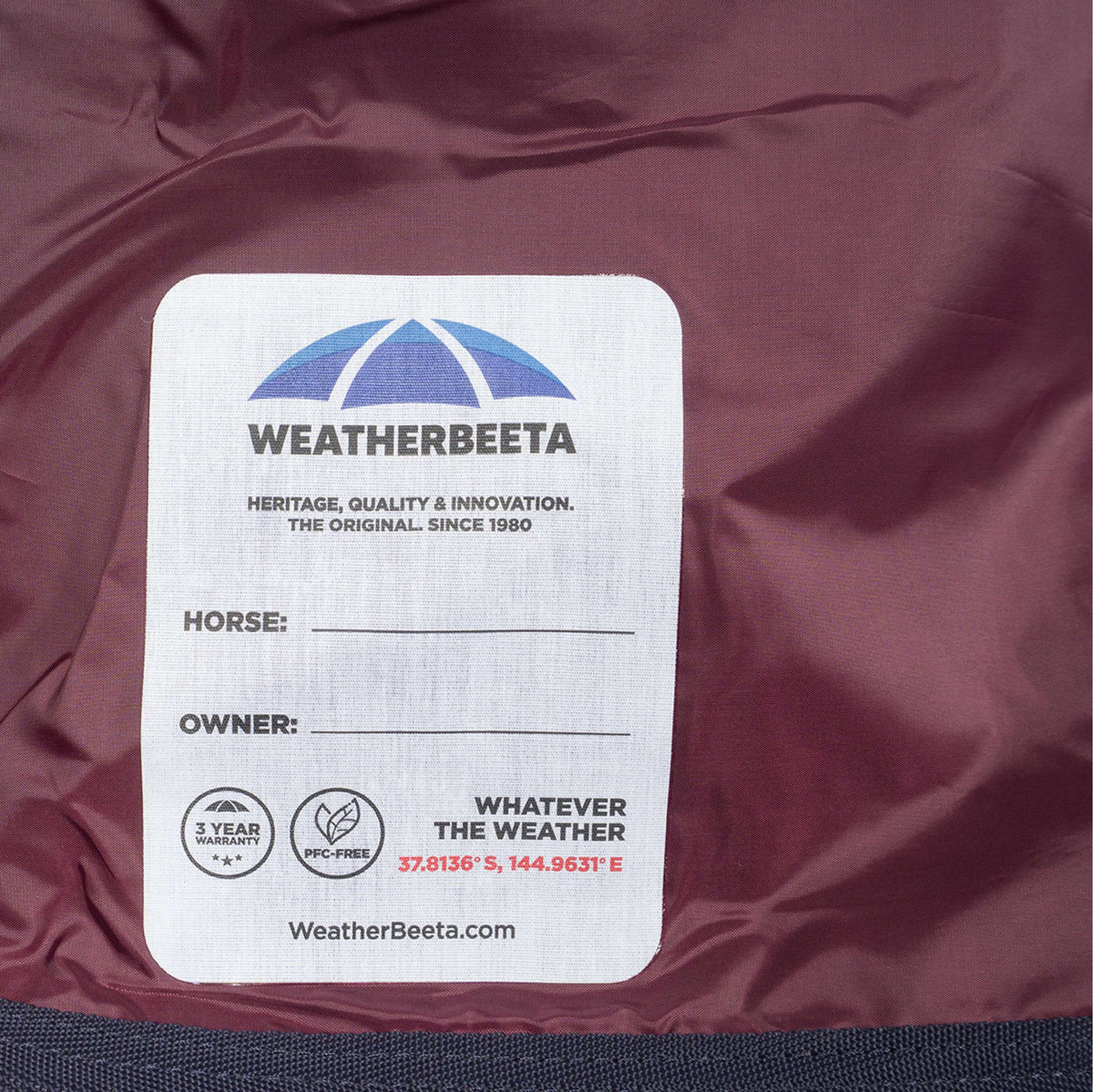 WeatherBeeta ComFiTec Prelim Turnout 220g Burgundy/Navy