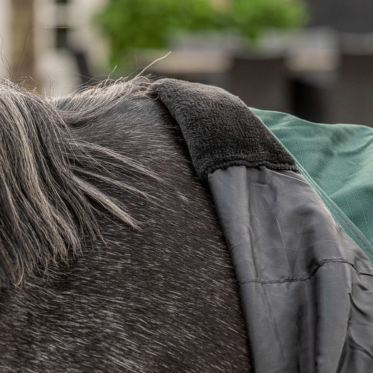 Agradi Horse Outdoordeken 1200D 50gr Reflecterende Bies Groen