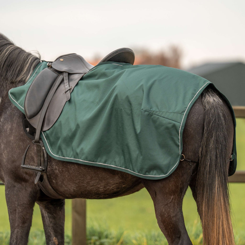 Agradi Horse Uitrijdeken 1200D Reflecterende Bies Groen