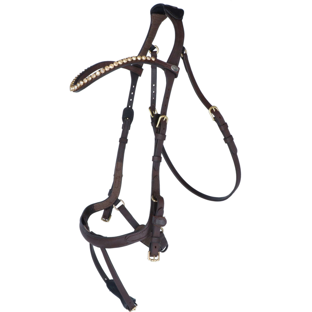 Kavalkade Hoofdstel Caliano Via Bruin/Brass