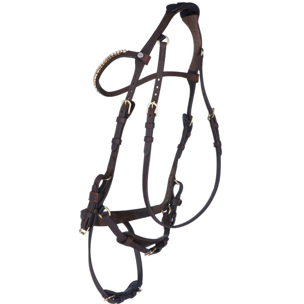Kavalkade Hoofdstel Caliano Via Bruin/Brass