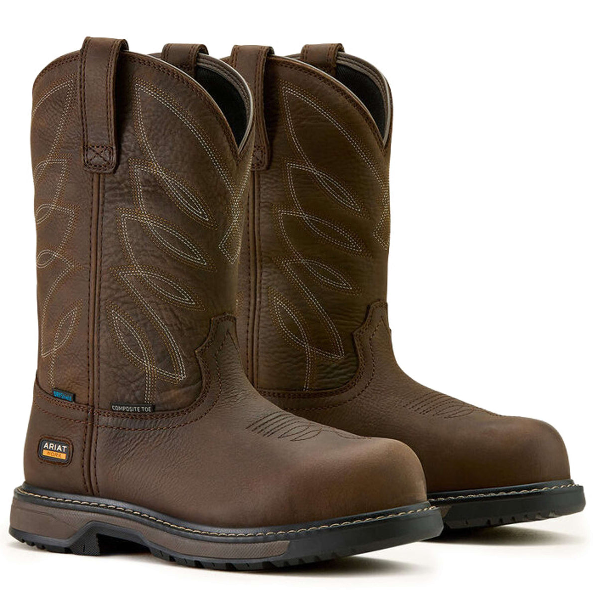 Ariat Westernlaarzen Riverter Pull-On H20 Dames Donkerbruin