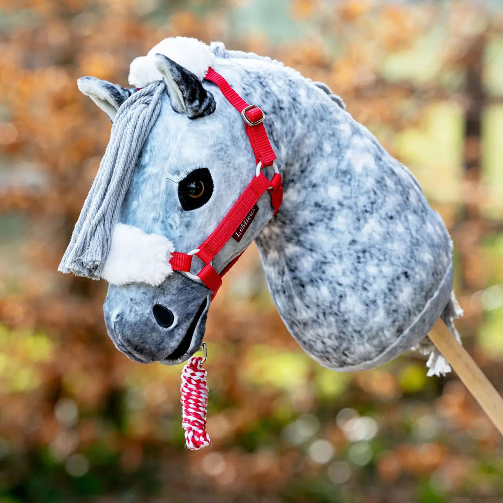 LeMieux Hobby Horse Christmas Headcollar & Leadrope Rood
