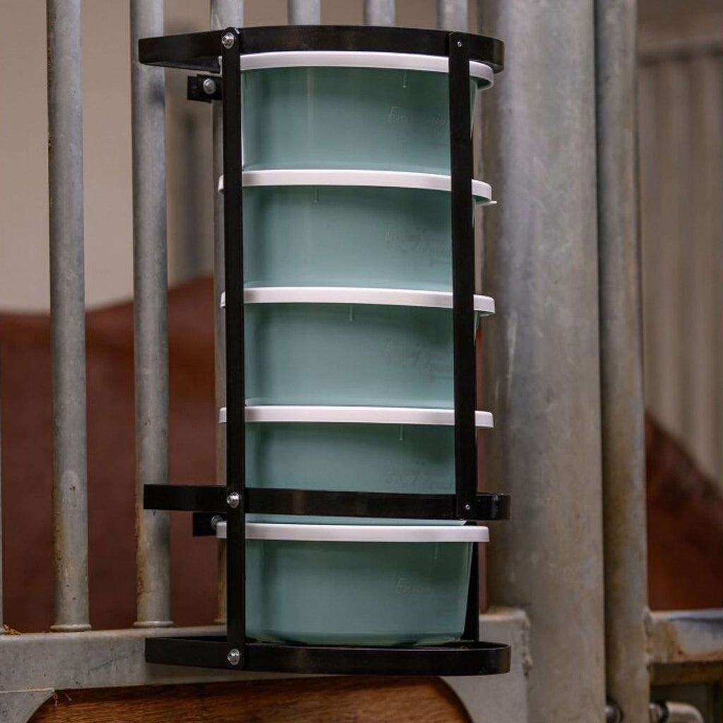 Waldhausen Voerbakhouder voor 2L Bakken Zwart